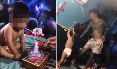 Clip bé trai bị ép hút ma túy hot nhất hôm nay