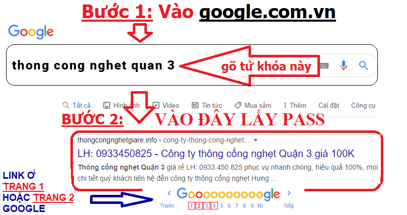 thông cống nghẹt quận 3