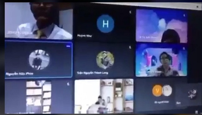 full clip cặp đôi sinh làm chuyện ấy mà quên tắt camera khi học online 5