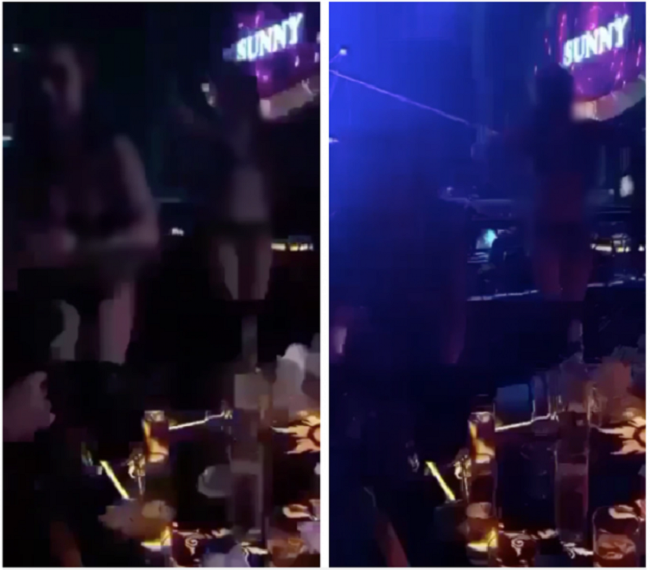 clip nóng được cho là ghi lại ở quán bar sunny 9